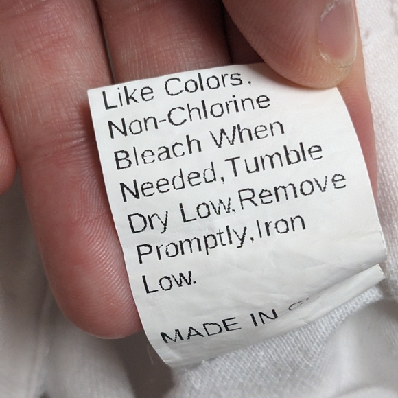 Shein White Bell Bottoms High Rise Raw Leg Hem Size 4 - Picture 10 of 11